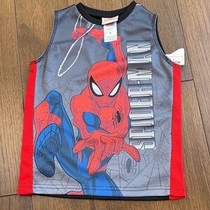 Boys Spider-Man Graphic Tank Top Size 5 NWT